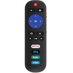 New Replace Universal Remote Compatible with TCL Roku TV, Hisense Roku TV, Onn Roku TV, Insignia Roku TV, Fit for Sharp/Element/Westinghouse/Philips/JVC/RCA/Hitachi and fit for Sanyo Roku TV