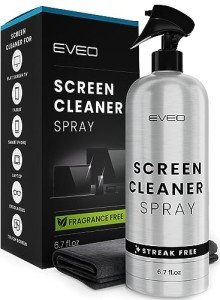 Screen Cleaner Spray - TV Screen Cleaner Spray and Wipe, Computer Screen Cleaner for Electronic Devices: TV, Laptop, iPhone, Ipad, Computer, MacBook- TV Cleaner for Smart TV-Microfiber Cleaning Cloth
