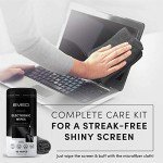 Electronic Wipes Screen Cleaner Streak-Free [2 Pack x40] Computer Screen Wipes, TV Screen Cleaner Wipes, Monitor Wipes for Smart TV, Laptop, iPhone, ipad and more - [Microfiber Cloth + 80 Wipes]