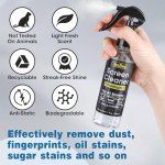 Screen Cleaner Spray 14oz (7oz x 2 Pack) - TV Screen Cleaner Spray and 2 Microfiber Cloths, Computer Screen Cleaner & Car Screen Cleaner for TV, Monitor, Laptop, MacBook, iPad and Electronic Devices