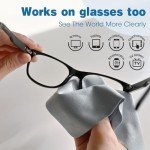 Screen Cleaner Spray 14oz (7oz x 2 Pack) - TV Screen Cleaner Spray and 2 Microfiber Cloths, Computer Screen Cleaner & Car Screen Cleaner for TV, Monitor, Laptop, MacBook, iPad and Electronic Devices