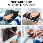 Screen Cleaner Spray (16oz) - Large Screen Cleaner Bottle - TV Screen Cleaner, Computer Screen Cleaner, for Laptop, Phone, Ipad - Computer Cleaning kit Electronic Cleaner - Microfiber Cloth Wipes