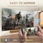 Aurzen EAZZE D1 Smart Projector with WiFi and Bluetooth, Netflix-Officially-Licensed, Auto Focus & Keystone, DoIby Audio, Zoom, Native 1080P Movie, Portable Outdoor Mini Projector, White