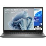 Dell Latitude 3540 15.6" FHD Business Laptop Computer, Intel 10-Core i5-1235U (Beat i7-1195G7), 64GB DDR4 RAM, 1TB PCIe SSD, WiFi 6E, Bluetooth, Black, Windows 11 Pro