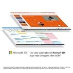 HP Portable Laptop (Include 1 Year Microsoft 365), 14’’ HD Display, 8GB RAM, 64GB eMMC, Intel Quad-Core N4120, Student and Business, Webcam, HDMI, Wi-Fi, RJ-45, Windows 11 Home, Grayish Blue