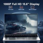 VAIZMOYE 2024 Newset 15.6'' Laptop Windows 11, Dual Channel 32GB RAM 512GB SSD, 2.9GHz Intel Quad-Core Processor, Laptop Computer with 1080P IPS FHD Display, Webcam, HDMI, WiFi, Bluetooth, TF Card