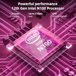 Laptop 16”, 16GB DDR5 512GB SSD, Quad Core N100 CPU(Up to 3.4GHz), FHD IPS 1200P Display, Laptop Computer with Cooling System, 38WH Battery, 2.4G+5G WiFi, BT4.0, 4 Speakers, Portable Business Laptops.