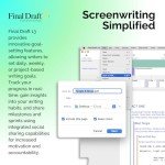 FINAL DRAFT 13 - Professional Screenwriting Software For Screenwriters With Industry Standard Formatting and Writing Project Planning Productivity Tools