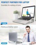 KYQEE Laptop Riser for Desk, Laptop Stand, Ergonomic Aluminum Computer Stand for Laptop, Ventilated Notebook Stand Compatible with Macbook Air Pro, Dell XPS, HP, More 11-17.3 Inches Work from Home