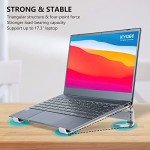 KYQEE Laptop Riser for Desk, Laptop Stand, Ergonomic Aluminum Computer Stand for Laptop, Ventilated Notebook Stand Compatible with Macbook Air Pro, Dell XPS, HP, More 11-17.3 Inches Work from Home