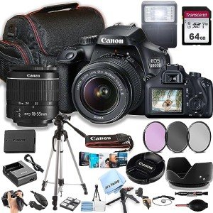 Canon EOS 4000D DSLR Camera Bundle with Accessories