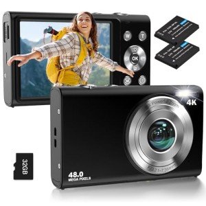 4K Autofocus Vlogging Camera with 32GB Card