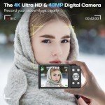 4K Autofocus Vlogging Camera with 32GB Card