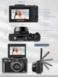 4K Vlogging Camera with 180° Flip Screen