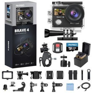 AKASO Brave 4 4K Action Camera Bundle