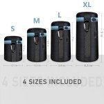 Lightdow 4-Pack Soft Neoprene Lens Pouches