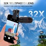 32X Telephoto Lens for iPhone and Android Phones