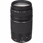 Canon EF 75-300mm Telephoto Zoom Lens Black