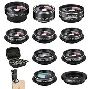 Mocalaca 11-Lens Smartphone Camera Lens Kit
