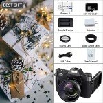 4K Vlogging Camera with 48MP and Zoom Lens