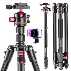 CAMBOFOTO 74" Professional Aluminum Camera Tripod