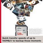 SanDisk 128GB Ultra SDXC Memory Card - 140MB/s