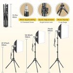 Torjim 16" Softbox Lighting Kit with LED Bulbs