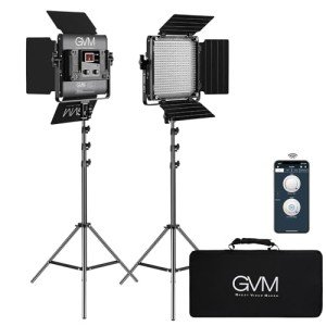 GVM 2 Pack App-Controlled Bi-Color LED Lights