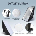 Skytex Softbox Lighting Kit for Photography and Video