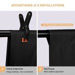 Black Polyester Photography Backdrop - 3 x 2.8m