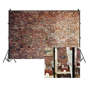 Vintage Red Brick Wall Photography Backdrop 3x2.4m