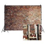 Vintage Red Brick Wall Photography Backdrop 3x2.4m