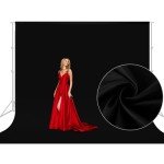 Black Photography Backdrop for Parties and Portraits