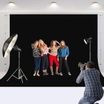 Black Photography Backdrop for Parties and Portraits