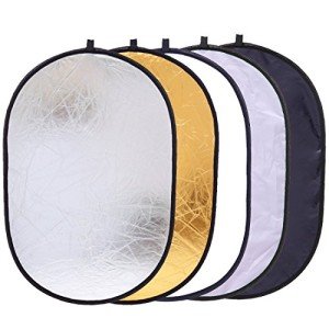 Portable 5-in-1 Oval Light Reflector Kit