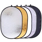 Portable 5-in-1 Oval Light Reflector Kit