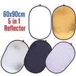 Portable 5-in-1 Oval Light Reflector Kit