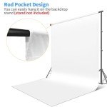 Seamless White Polyester Backdrop for Photography, 20x20m