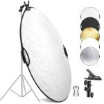NEEWER 22" 5-in-1 Light Reflector with Clamp