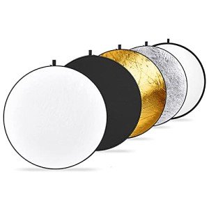 NEEWER 5-in-1 Collapsible Light Reflector Disc