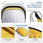 Neewer® 5-in-1 Portable Light Reflector Disc