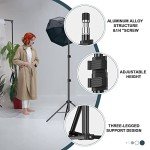 EMART 210cm Adjustable Aluminum Light Stand (2 Pack)
