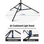 NEEWER Adjustable 3m Aluminum Light Stand with Arm