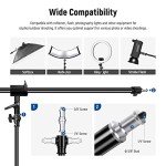 NEEWER Adjustable 3m Aluminum Light Stand with Arm