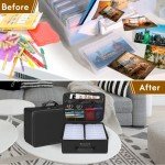 Fireproof Photo Organizer Box with Lockable Storage