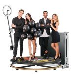 JIYANG 360° Party Photo Booth with Flight Case