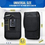 Nylon Universal Phone Holster Case with Clip