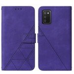 Galaxy A03s Case with Stand, Card Slots, Purple
