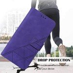 Galaxy A03s Case with Stand, Card Slots, Purple