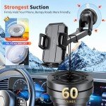 3-in-1 Car Phone Holder Mount - Powerful Suction